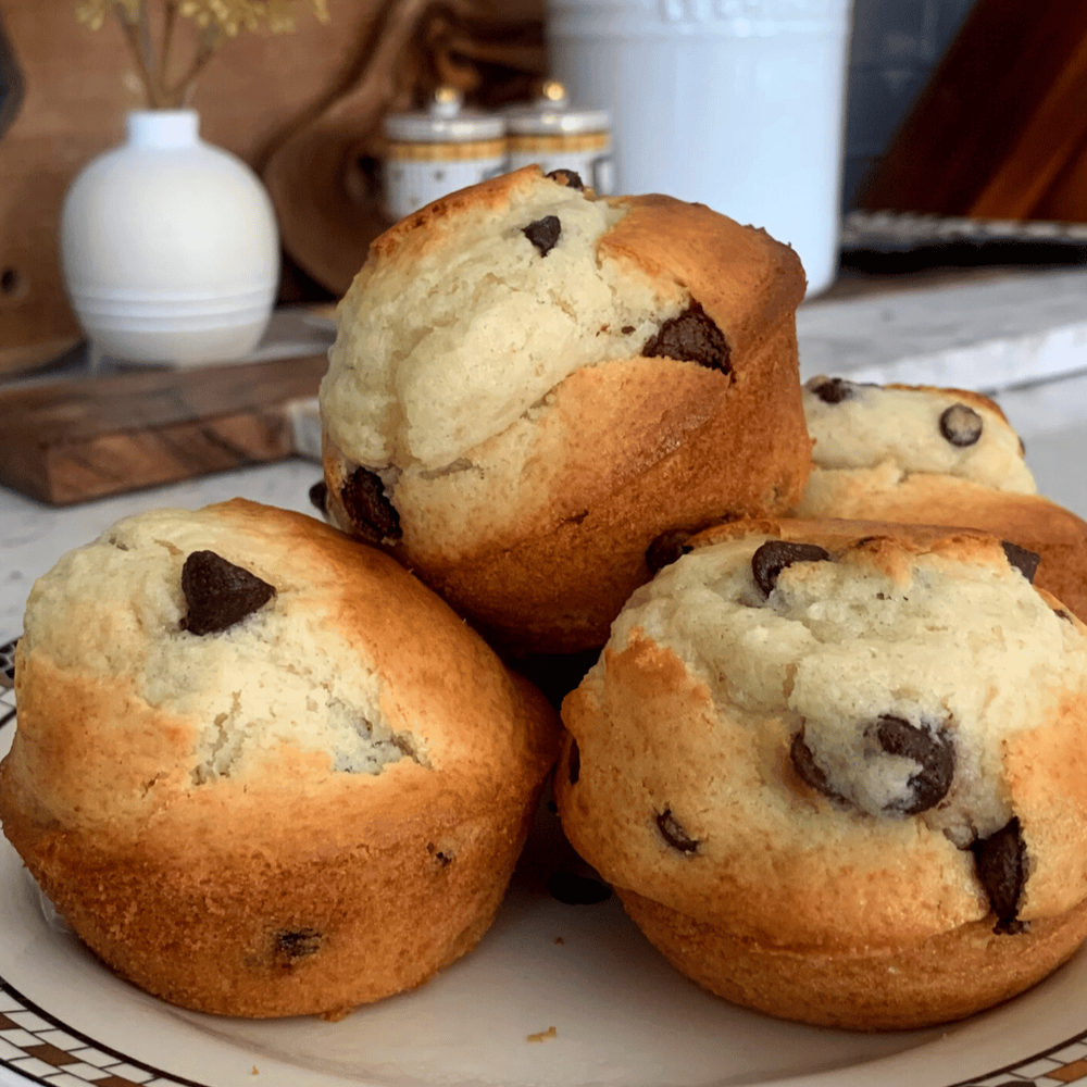 Chocolate Chip Skyr Muffins