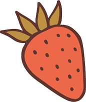 Illustration of a strawberry