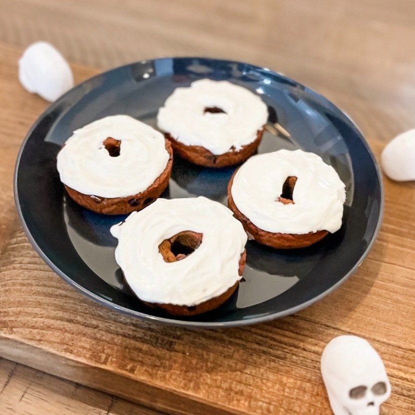 Pumpkin Donuts With Skyr Frosting