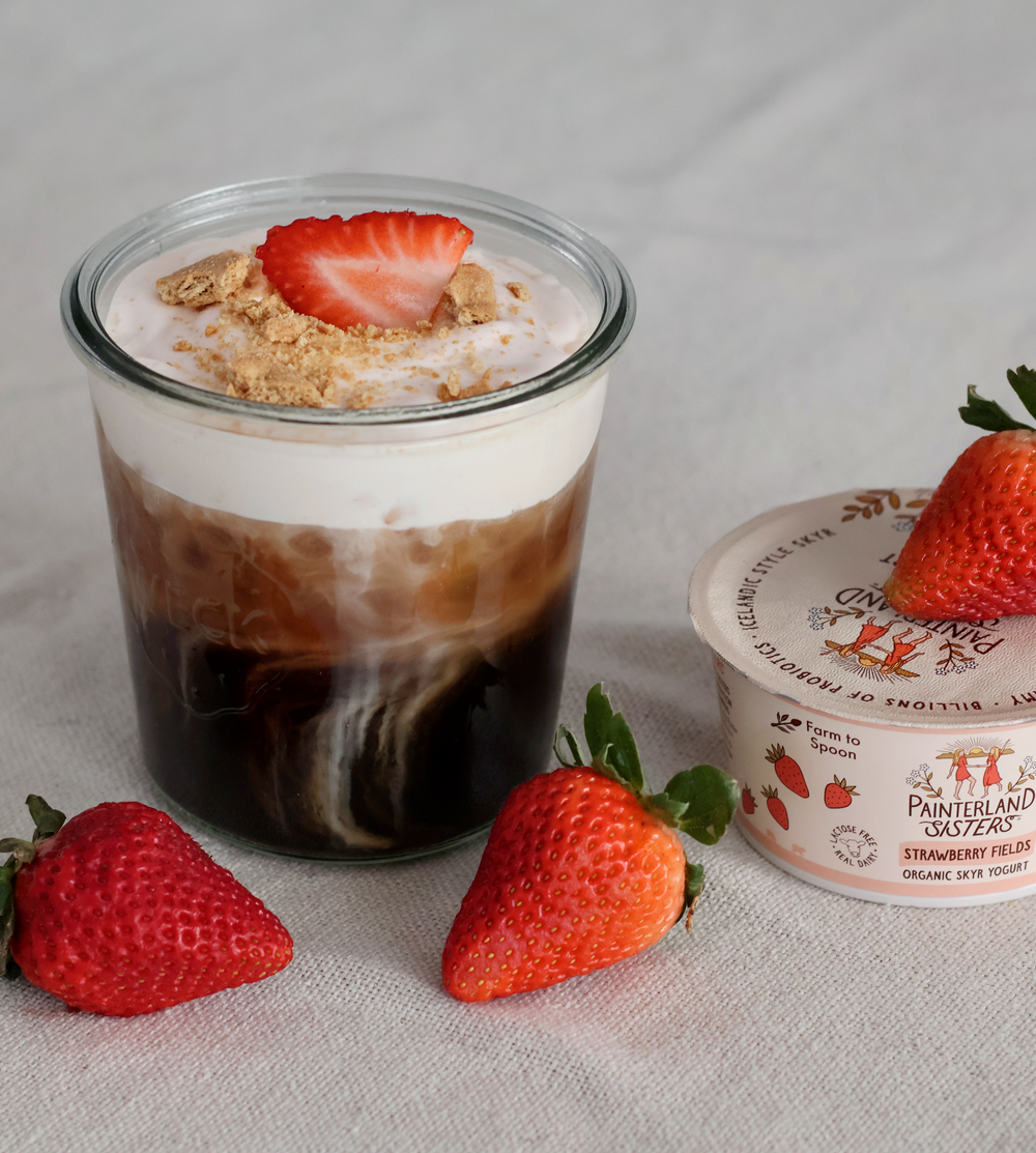 Strawberry Fields Cheesecake Cold Foam