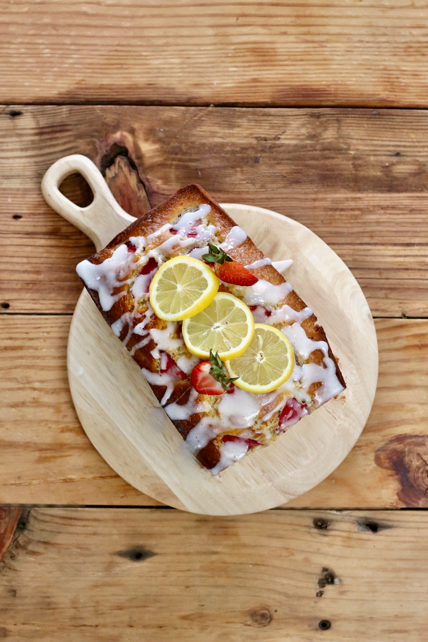 Strawberry Lemon Blender Loaf