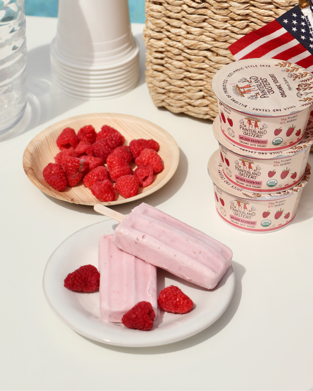 Red Raspberry Popsicles