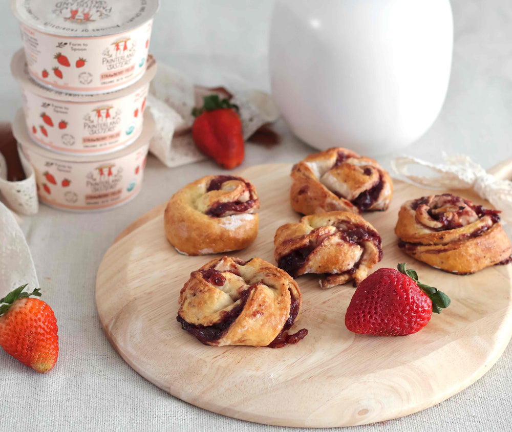 Strawberry Yogurt Pastries