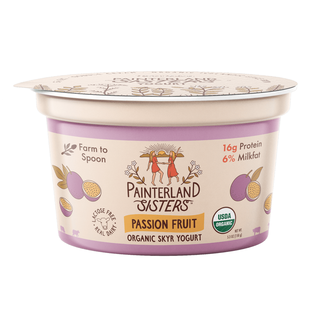 Painterland Sisters Passion Fruit Organic Skyr Yogurt - 5.3oz cup