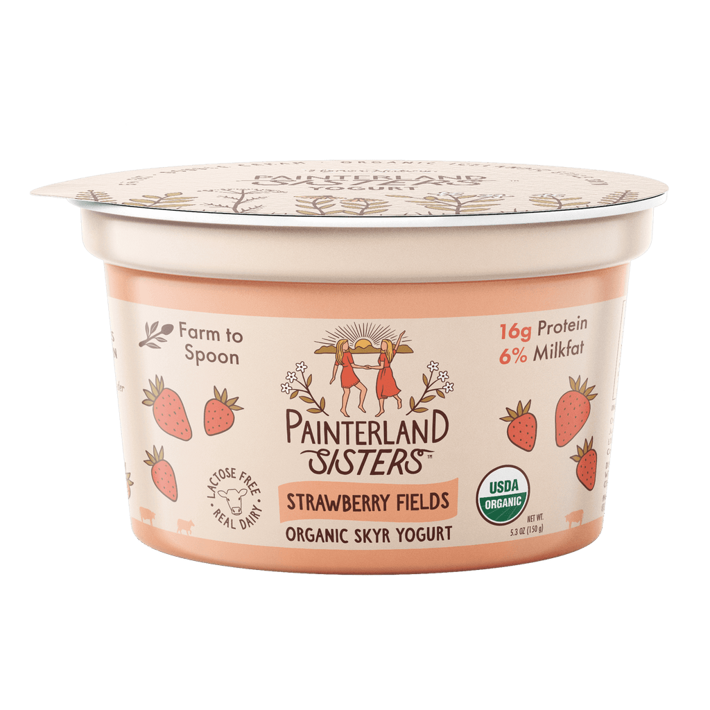 Painterland Sisters Strawberry Fields Organic Skyr Yogurt - 5.3oz cup