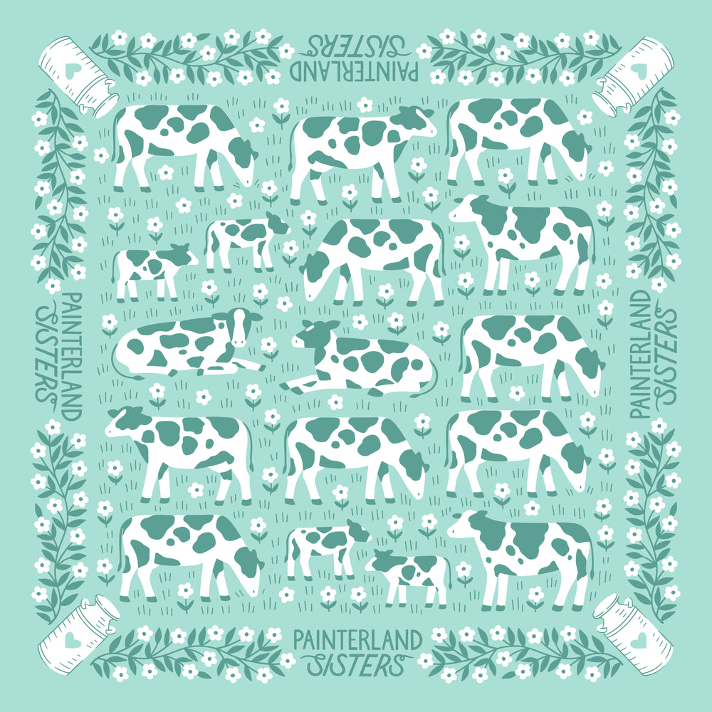 Bandana - Blue Cow