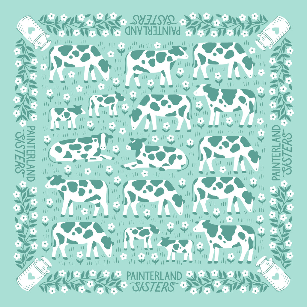 Bandana - Blue Cow